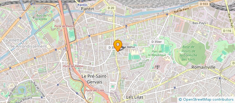 localisation de l'entreprise OM TRANSPORT  PANTIN