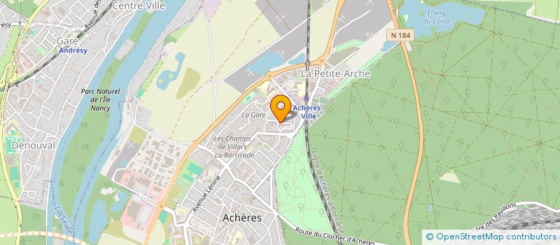 localisation de l'entreprise OM TRANSPORT  ACHERES