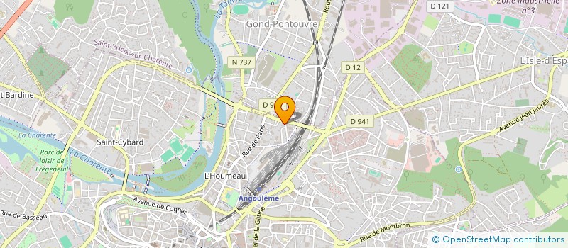 localisation de l'entreprise OM VITISERVICE à ANGOULEME