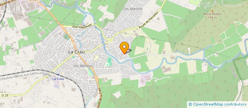 localisation de l'entreprise OM93  LA CRAU