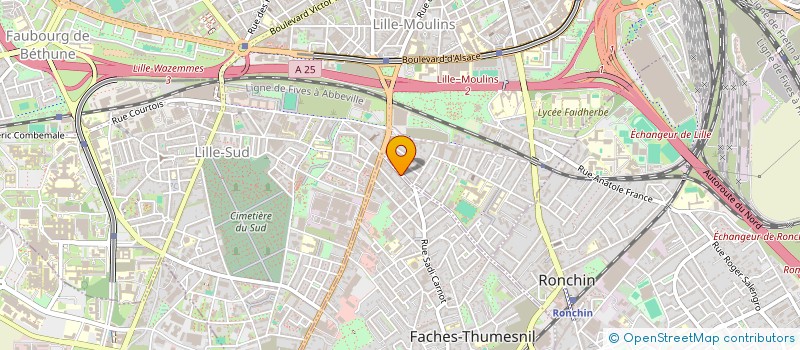 localisation de l'entreprise OMA à FACHES-THUMESNIL