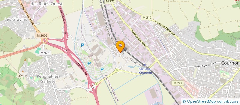 localisation de l'entreprise OMA  COURNON-D'AUVERGNE