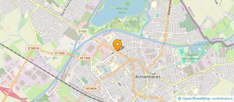 localisation de l'entreprise OMA à ARMENTIERES
