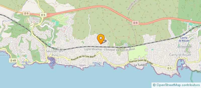 localisation de l'entreprise OMA IMMO  SAUSSET-LES-PINS