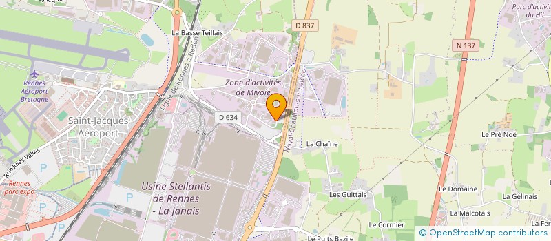 localisation de l'entreprise OMABAT 35  SAINT-JACQUES-DE-LA-LANDE