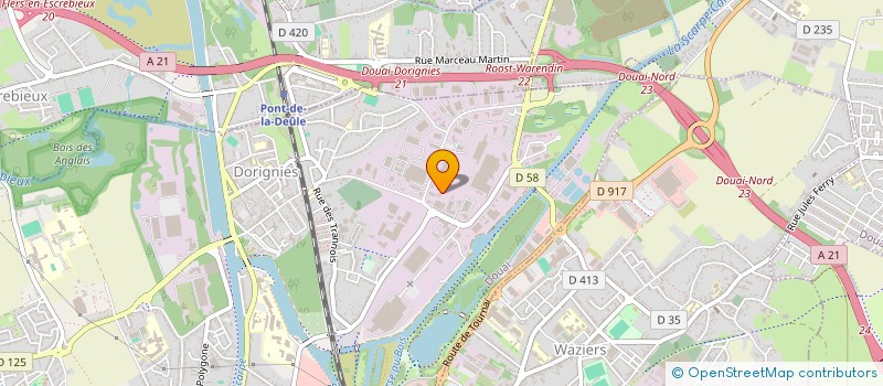 localisation de l'entreprise OMAEL à DOUAI