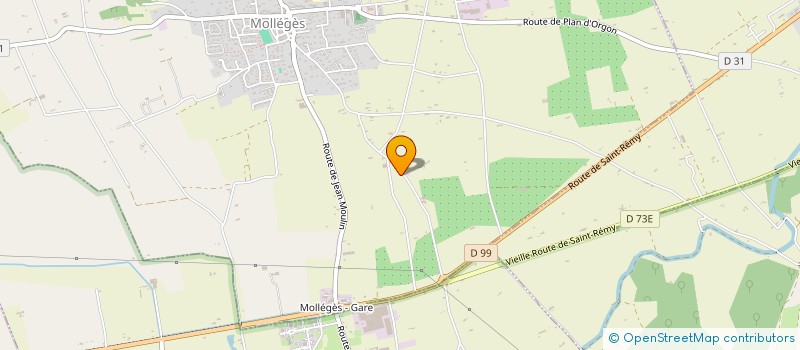localisation de l'entreprise OMAG-SUD AGRO-PERRET à MOLLEGES