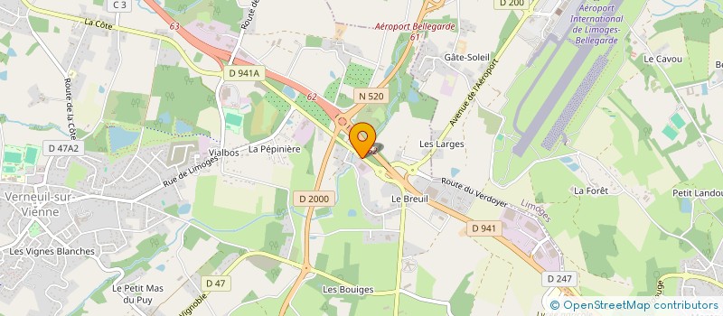 localisation de l'entreprise OMAJE SARLU à VERNEUIL-SUR-VIENNE