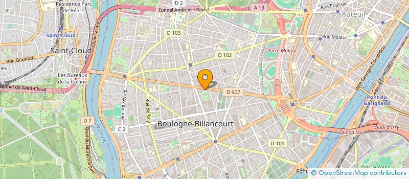 localisation de l'entreprise OMAM à BOULOGNE-BILLANCOURT