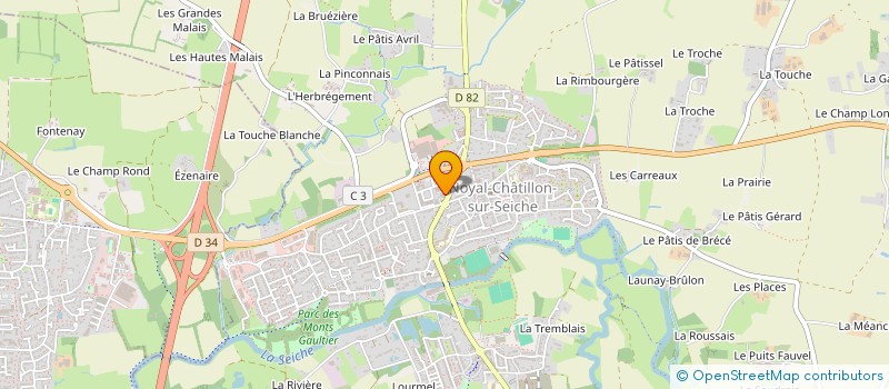 localisation de l'entreprise OMANA  NOYAL-CHATILLON-SUR-SEICHE