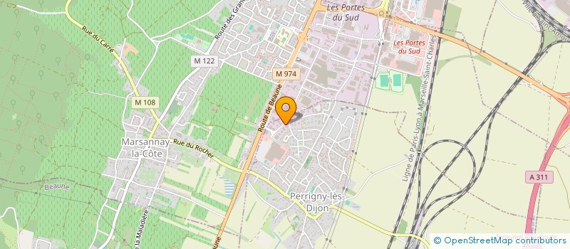 localisation de l'entreprise OMAR  PERRIGNY-LES-DIJON