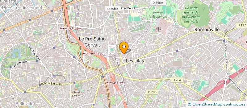 localisation de l'entreprise OMAR à LES LILAS