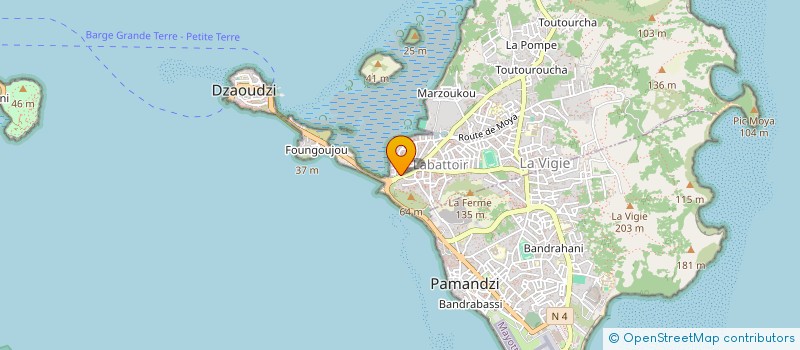 localisation de l'entreprise OMAR à DZAOUDZI