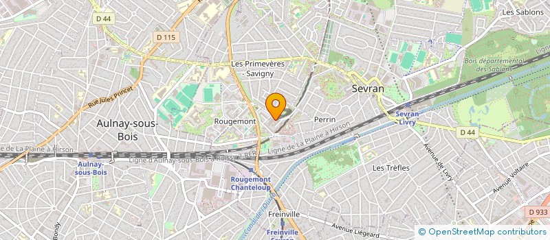 localisation de l'entreprise OMAR COIFFURE à SEVRAN