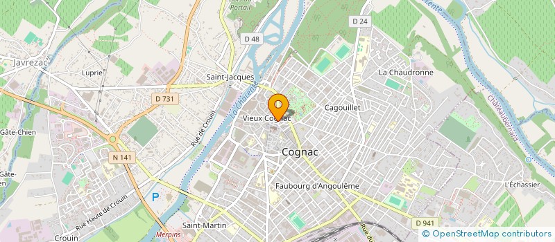 localisation de l'entreprise OMAR SHERWAN à COGNAC