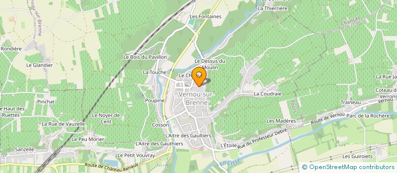 localisation de l'entreprise OMARA IMMOBILIER à VERNOU-SUR-BRENNE