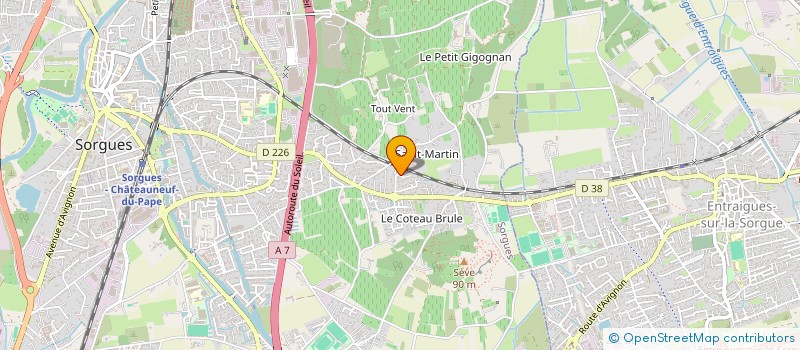 localisation de l'entreprise OMATH  SORGUES