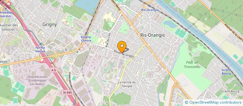 localisation de l'entreprise OMATRANS à RIS-ORANGIS