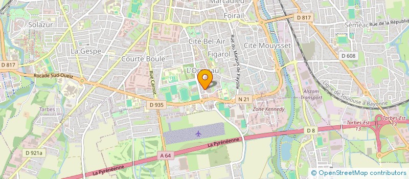 localisation de l'entreprise OMAX EVENT  TARBES