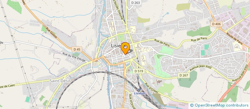 localisation de l'entreprise OMB à LISIEUX