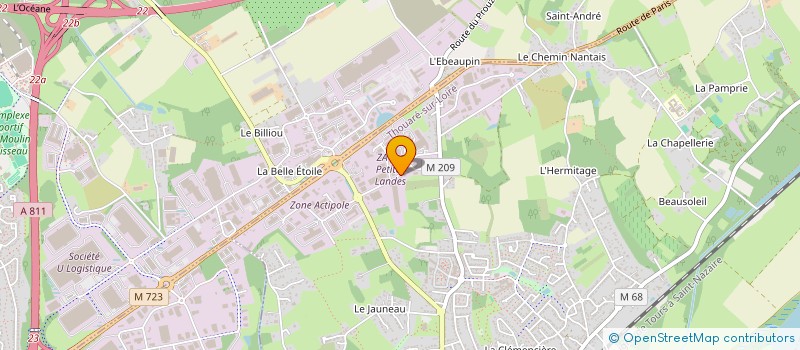 localisation de l'entreprise OMB DEVELOPPEMENT  THOUARE-SUR-LOIRE