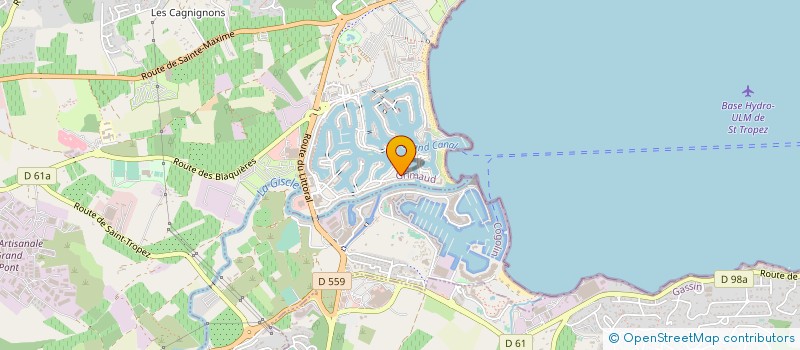 localisation de l'entreprise OMBRA à GRIMAUD