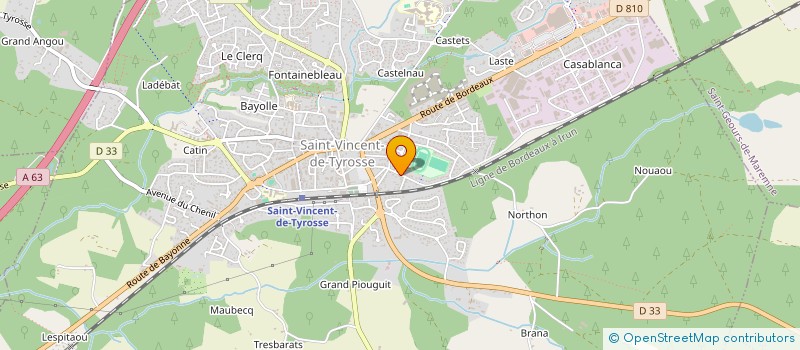 localisation de l'entreprise OMBRAGE ARCHITECTURE D'INTERIEUR  SAINT-VINCENT-DE-TYROSSE