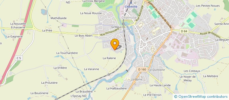 localisation de l'entreprise OMBRE DES PAGES - LIBRAIRIE ASSOCIATIVE  CHEMILLE-EN-ANJOU