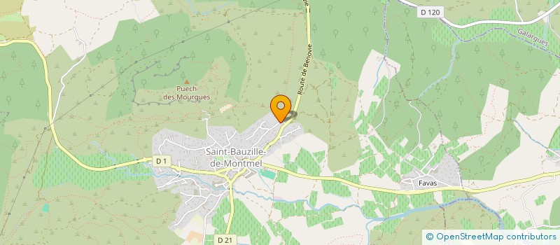 localisation de l'entreprise OMBRE ET LUMIERE  SAINT-BAUZILLE-DE-MONTMEL