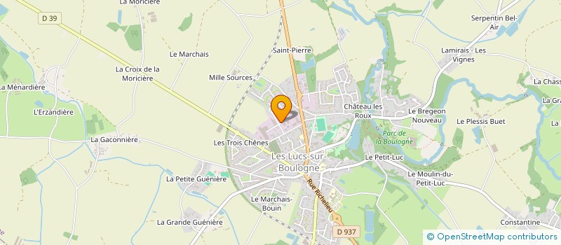 localisation de l'entreprise OMBRE & VOUS à LES LUCS-SUR-BOULOGNE