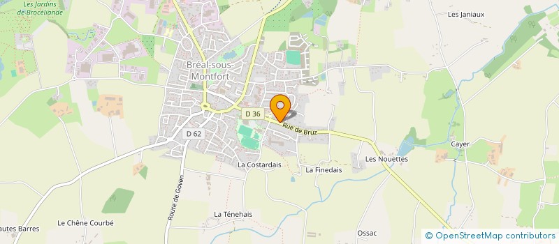 localisation de l'entreprise OMBRES ET LUMIERES  BREAL-SOUS-MONTFORT