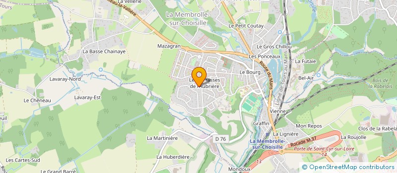 localisation de l'entreprise OMBRES ET LUMIERES  LA MEMBROLLE-SUR-CHOISILLE