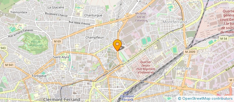 localisation de l'entreprise OMBRIERES D'AUVERGNE  CLERMONT-FERRAND