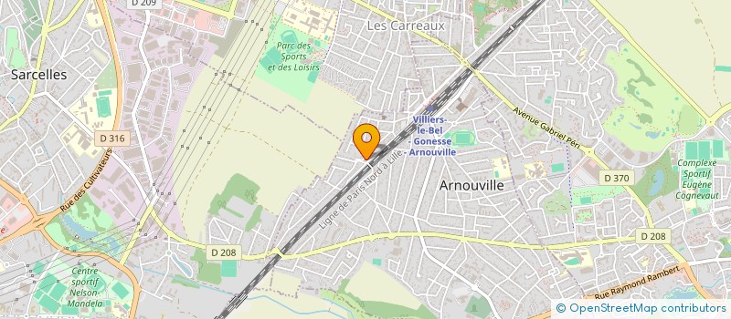 localisation de l'entreprise OMC à ARNOUVILLE