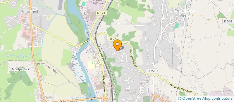 localisation de l'entreprise OMCDIF  CREUZIER-LE-VIEUX