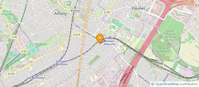 localisation de l'entreprise OMCER à ANTONY