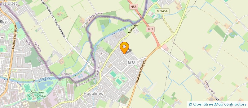 localisation de l'entreprise OMCM CONSTRUCTIONS METALLIQUES  HOUPLINES