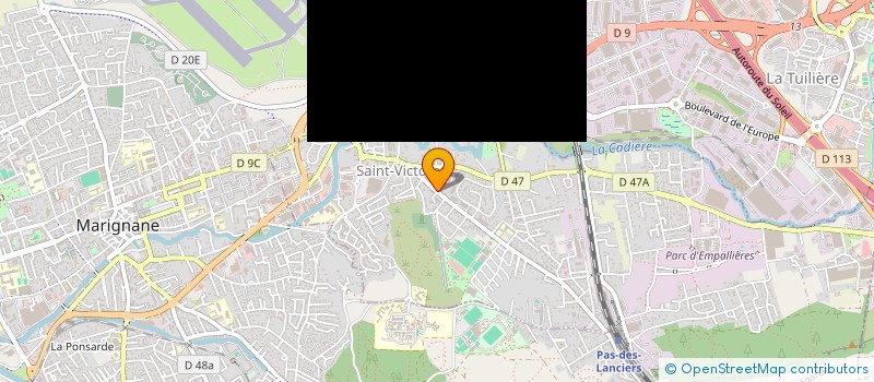 localisation de l'entreprise OMD2  SAINT-VICTORET