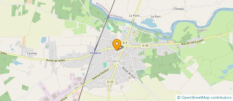 localisation de l'entreprise OMDR à CHABRIS