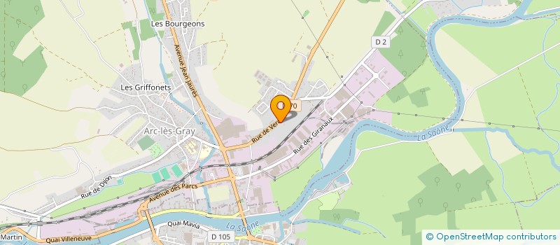 localisation de l'entreprise OME  ARC-LES-GRAY