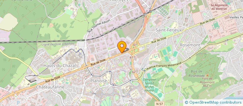 localisation de l'entreprise OME3 à BESANCON
