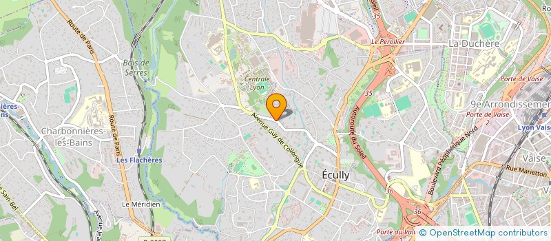localisation de l'entreprise OMEA  ECULLY