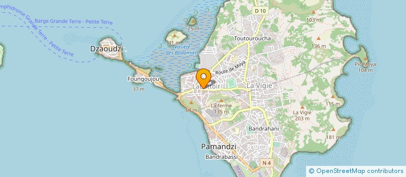localisation de l'entreprise OMEGA à DZAOUDZI