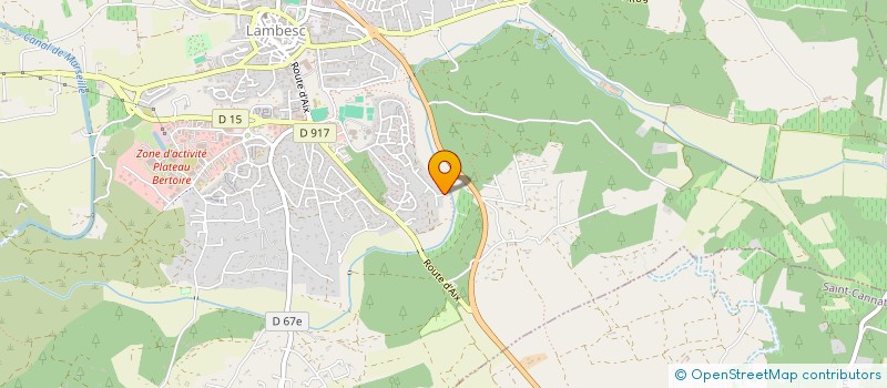localisation de l'entreprise OMEGA 13  LAMBESC