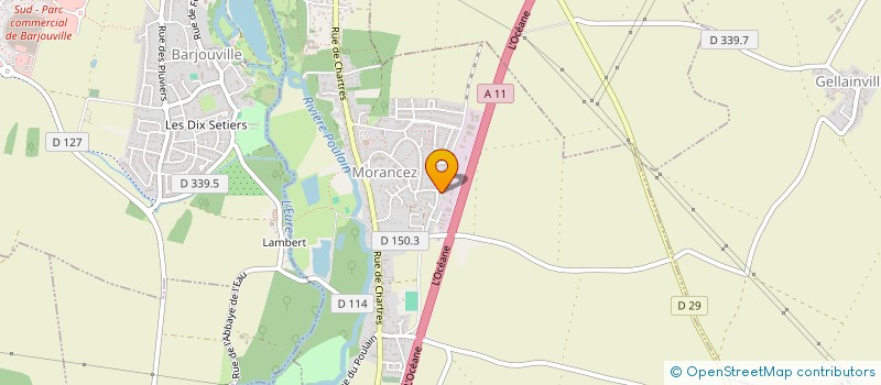 localisation de l'entreprise OMEGA  MORANCEZ