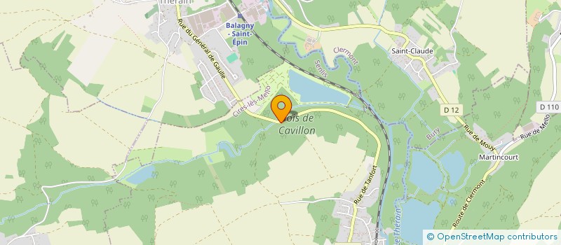localisation de l'entreprise OMEGA à CIRES-LES-MELLO