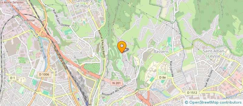 localisation de l'entreprise OMEGA à CHAMBERY