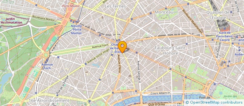 localisation de l'entreprise OMEGA à PARIS