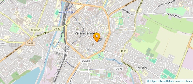 localisation de l'entreprise OMEGA à VALENCIENNES