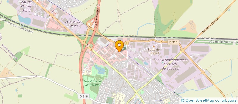 localisation de l'entreprise OMEGA  BRIE-COMTE-ROBERT